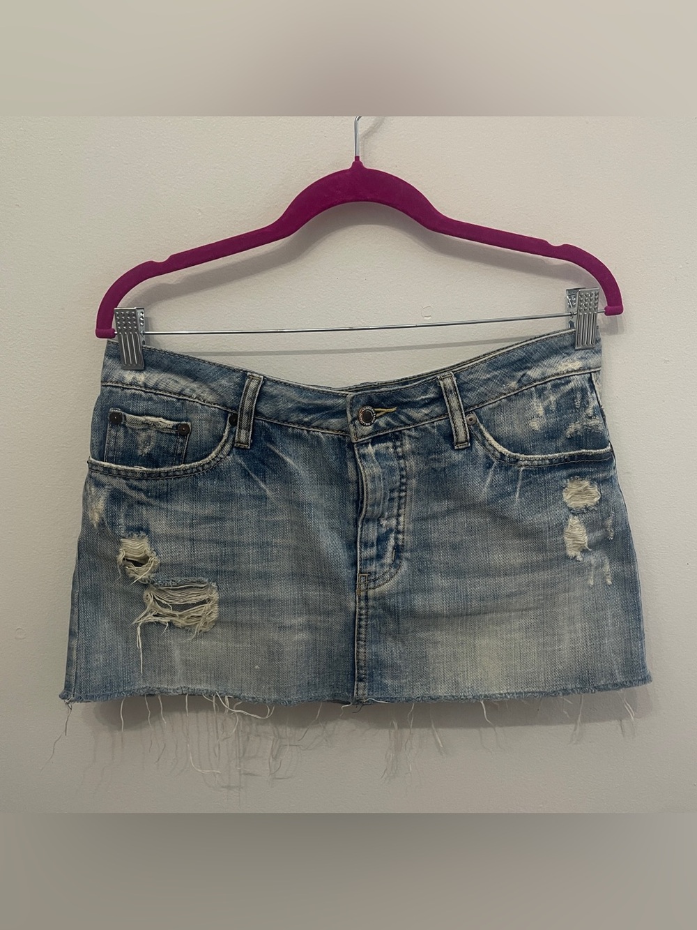 Y2K American Eagle lower rise mini Jean Skirt